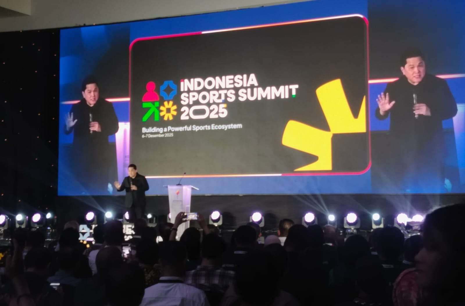 Indonesia Sports Summit 2025, Erick Tekankan Pentingnya Kolaborasi untuk Industri Lokal