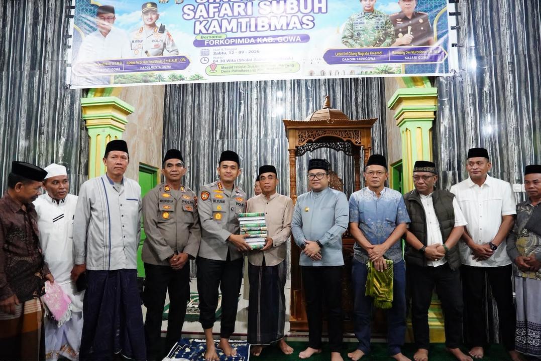 Safari Subuh Bersama Kapolresta Gowa, Darmawangsyah Muin Senggol Pentingnya Beri Contoh Baik
